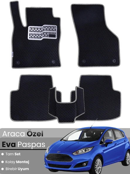 FORD FİESTA (2009-2016) Uyumlu EVA Paspas Tam Set–Araca Özel,Su Geçirmez,Kolay Montaj ürün görseli 1