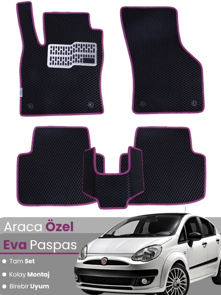 FİAT PUNTO EVO (2009-2012) Uyumlu EVA Paspas Tam Set–Araca Özel,Su Geçirmez,Hızlı ve Kolay Montaj ürün görseli 1