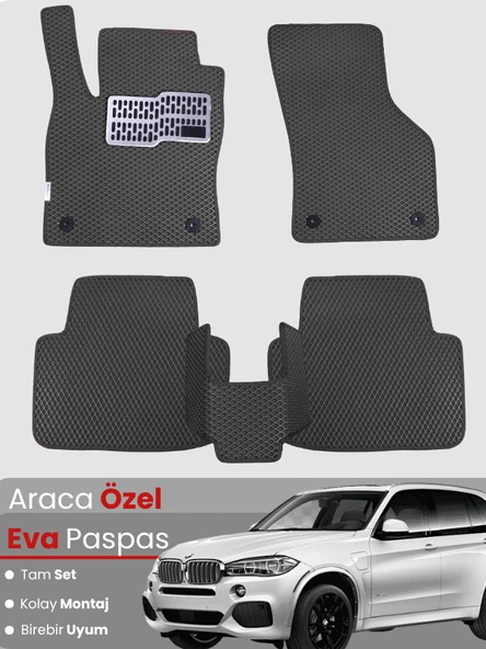 BMW X5 F15 (2013-2019) Uyumlu EVA Paspas Tam Set–Araca Özel,Su Geçirmez,Hızlı ve Kolay Montaj ürün görseli 1
