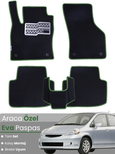 HONDA JAZZ HATCHBACK (2002-2008) Uyumlu EVA Paspas Tam Set–Araca Özel,Kolay Montaj ürün görseli 1