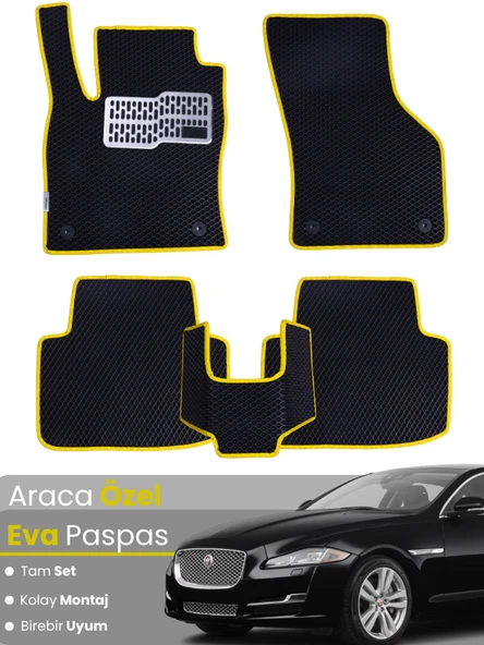 JAGUAR XJ LONG (2009-2019) Uyumlu EVA Paspas Tam Set–Araca Özel,Kolay Montaj,Su Geçirmez ürün görseli 1