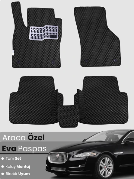 JAGUAR XJ LONG (2009-2019) Uyumlu EVA Paspas Tam Set–Araca Özel,Kolay Montaj,Su Geçirmez ürün görseli 1