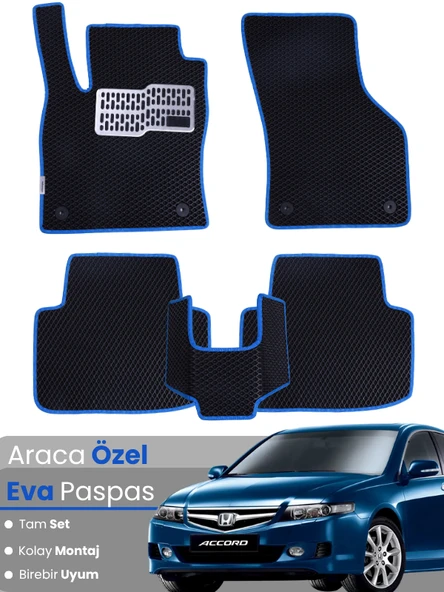 HONDA ACCORD (2002-2007) Uyumlu EVA Paspas Tam Set–Araca Özel,Su Geçirmez,Kolay Montaj ürün görseli 1