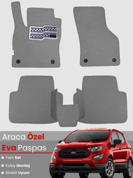 FORD ECOSPORT (2013-2024) Uyumlu EVA Paspas Tam Set–Araca Özel,Su Geçirmez,Kolay Montaj ürün görseli 1