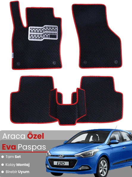 HYUNDAİ i20 (2014-2020) Uyumlu EVA Paspas Tam Set–Araca Özel,Kolay Montaj,Su Geçirmez ürün görseli 1