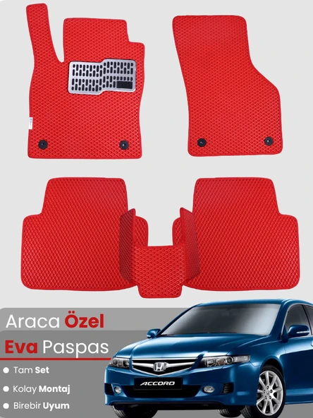 HONDA ACCORD (2002-2007) Uyumlu EVA Paspas Tam Set–Araca Özel,Su Geçirmez,Kolay Montaj ürün görseli 1
