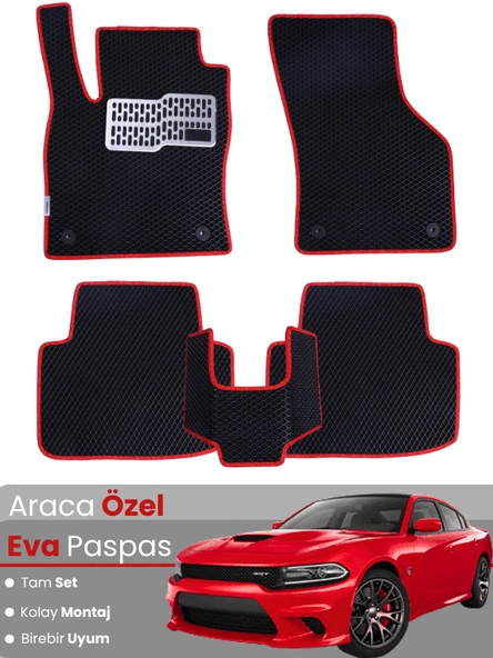 DODGE CHARGER (2015-2024) Uyumlu EVA Paspas Tam Set–Araca Özel,Su Geçirmez,Kolay Montaj ürün görseli 1