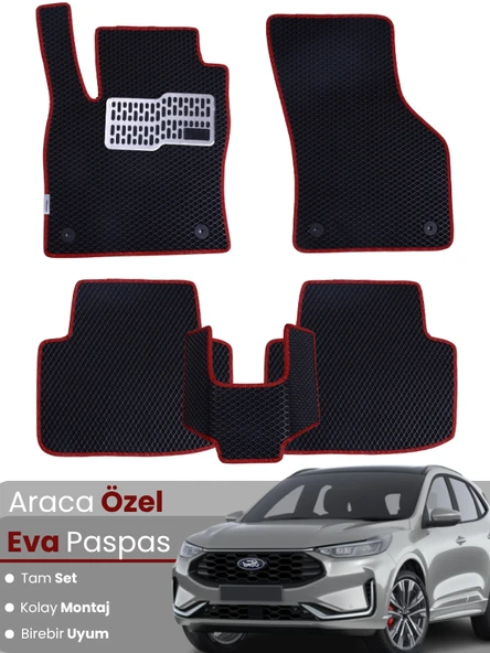 FORD KUGA 3 (2019-2024) Uyumlu EVA Paspas Tam Set–Araca Özel,Su Geçirmez,Kolay Montaj ürün görseli 1