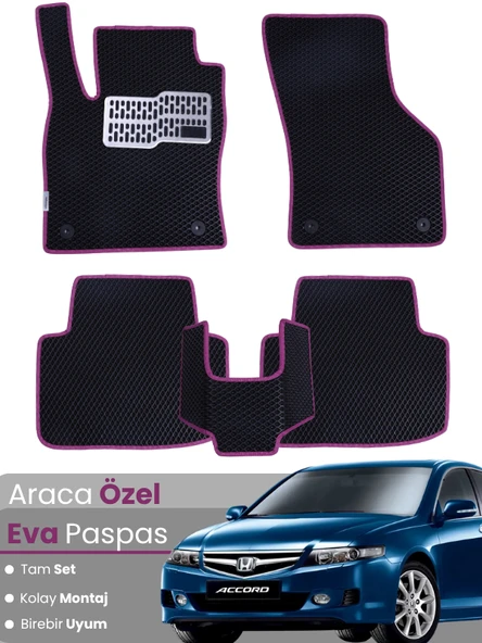 HONDA ACCORD (2002-2007) Uyumlu EVA Paspas Tam Set–Araca Özel,Su Geçirmez,Kolay Montaj ürün görseli 1