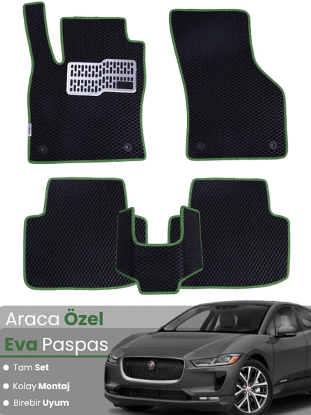 JAGUAR I PACE (2018-2025) Uyumlu EVA Paspas Tam Set–Araca Özel,Kolay Montaj,Su Geçirmez ürün görseli 1