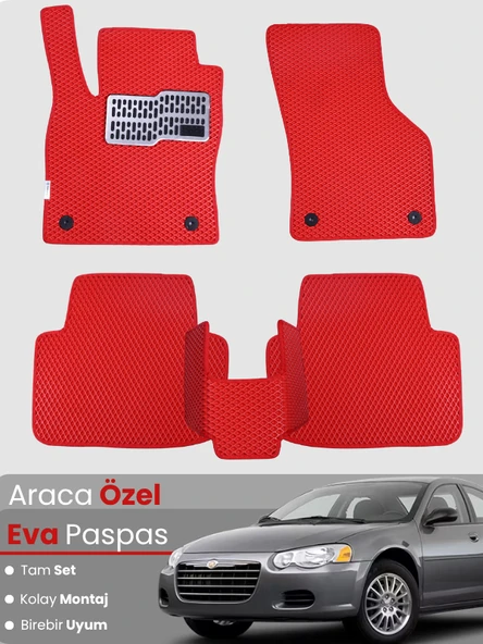 CHRYSLER SEBRİNG (2007-2010) Uyumlu EVA Paspas Tam Set–Araca Özel,Su Geçirmez,Kolay Montaj ürün görseli 1