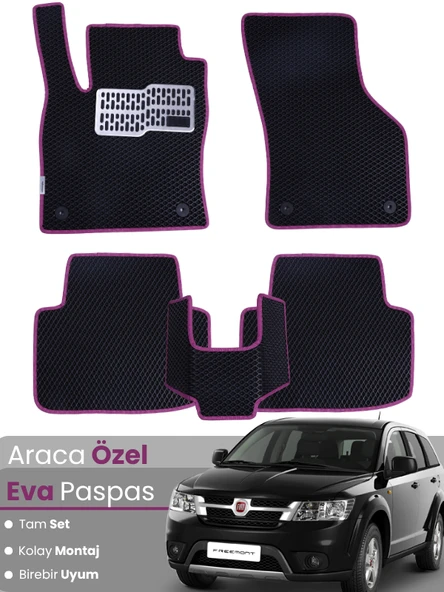 FİAT FREEMONT (2011-2016) Uyumlu EVA Paspas Tam Set–Araca Özel,Su Geçirmez,Kolay Montaj ürün görseli 1