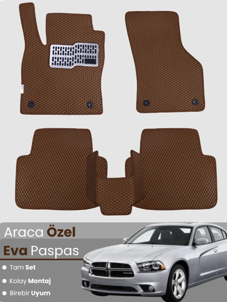 DODGE CHARGER (2011-2015) Uyumlu EVA Paspas Tam Set–Araca Özel,Su Geçirmez,Kolay Montaj ürün görseli 1