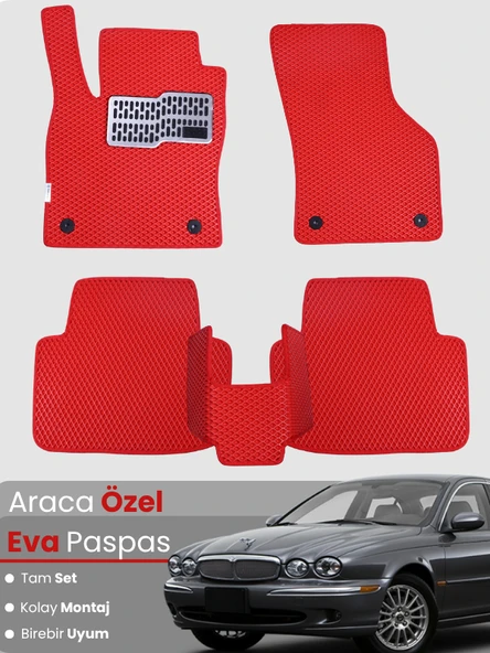 JAGUAR X TYPE (2001-2009) Uyumlu EVA Paspas Tam Set–Araca Özel,Kolay Montaj,Su Geçirmez ürün görseli 1