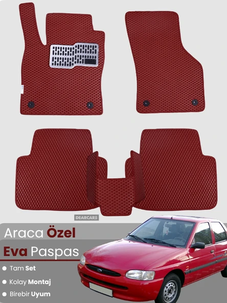 FORD ESCORT (1990-1998) Uyumlu EVA Paspas Tam Set–Araca Özel,Su Geçirmez,Kolay Montaj ürün görseli 1