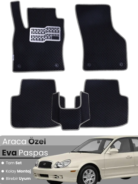 HYUNDAİ SONATA (1998-2005) Uyumlu EVA Paspas Tam Set–Araca Özel,Kolay Montaj,Su Geçirmez ürün görseli 1