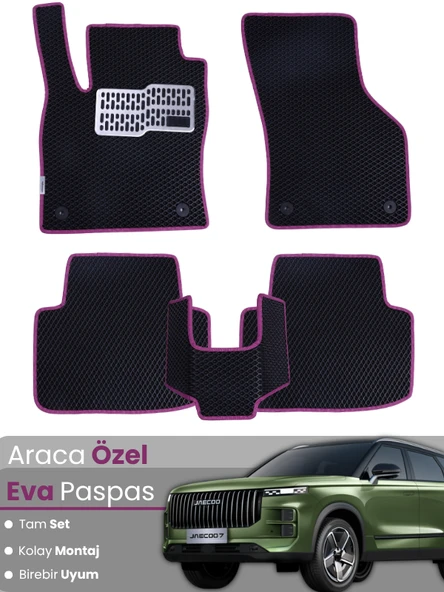 JAECOO 7 4X2 (2024-2025) Uyumlu EVA Paspas Tam Set–Araca Özel,Kolay Montaj,Su Geçirmez ürün görseli 1