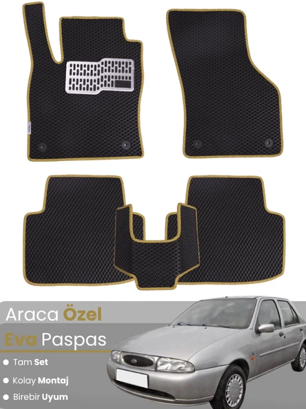 FORD FİESTA (1995-2002) Uyumlu EVA Paspas Tam Set–Araca Özel,Su Geçirmez,Kolay Montaj ürün görseli 1