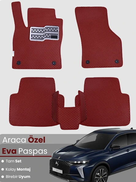 CİTROEN DS7 (2018-2024) Uyumlu EVA Paspas Tam Set–Araca Özel,Su Geçirmez,Kolay Montaj ürün görseli 1