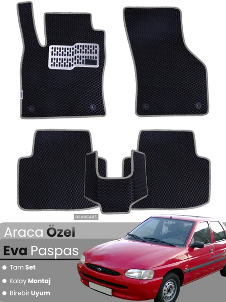 FORD ESCORT (1990-1998) Uyumlu EVA Paspas Tam Set–Araca Özel,Su Geçirmez,Kolay Montaj ürün görseli 1