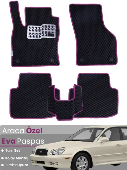 HYUNDAİ SONATA (1998-2005) Uyumlu EVA Paspas Tam Set–Araca Özel,Kolay Montaj,Su Geçirmez ürün görseli 1
