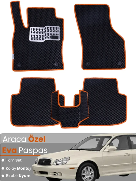 HYUNDAİ SONATA (1998-2005) Uyumlu EVA Paspas Tam Set–Araca Özel,Kolay Montaj,Su Geçirmez ürün görseli 1