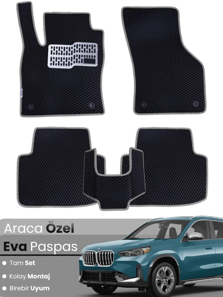 BMW X1 G45 (2022-2025) Uyumlu EVA Paspas Tam Set–Araca Özel,Su Geçirmez,Hızlı ve Kolay Montaj ürün görseli 1
