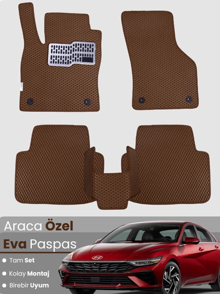 HYUNDAİ ELANTRA (2020-2025) Uyumlu EVA Paspas Tam Set–Araca Özel,Kolay Montaj,Su Geçirmez ürün görseli 1