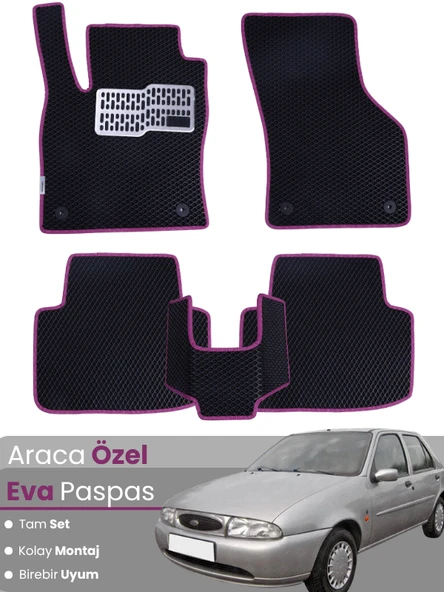 FORD FİESTA (1995-2002) Uyumlu EVA Paspas Tam Set–Araca Özel,Su Geçirmez,Kolay Montaj ürün görseli 1