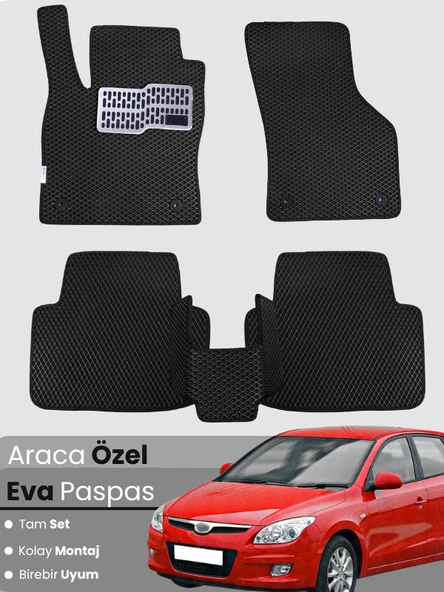 HYUNDAİ i30 (2007-2011) Uyumlu EVA Paspas Tam Set–Araca Özel,Kolay Montaj,Su Geçirmez ürün görseli 1