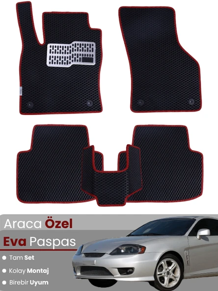 HYUNDAİ COUPE (2001-2009) Uyumlu EVA Paspas Tam Set–Araca Özel,Kolay Montaj,Su Geçirmez ürün görseli 1