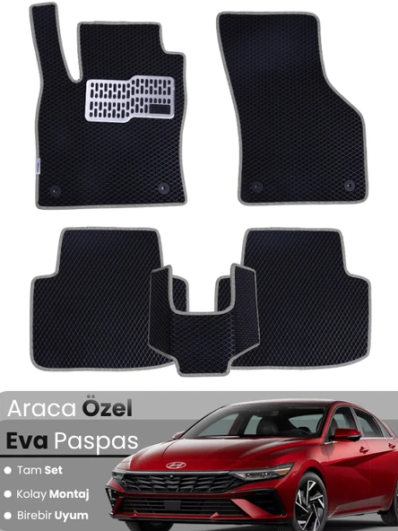 HYUNDAİ ELANTRA (2020-2025) Uyumlu EVA Paspas Tam Set–Araca Özel,Kolay Montaj,Su Geçirmez ürün görseli 1