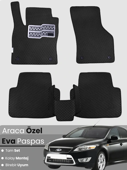 FORD MONDEO (2007-2014) Uyumlu EVA Paspas Tam Set–Araca Özel,Su Geçirmez,Kolay Montaj ürün görseli 1