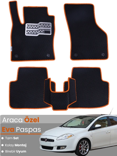 FİAT BRAVO (2007-2014) Uyumlu EVA Paspas Tam Set–Araca Özel,Su Geçirmez,Kolay Montaj ürün görseli 1