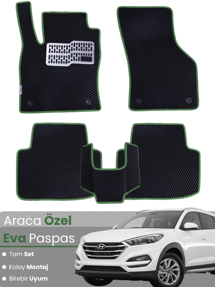 HYUNDAİ TUCSON (2015-2020) Uyumlu EVA Paspas Tam Set–Araca Özel,Kolay Montaj,Su Geçirmez ürün görseli 1