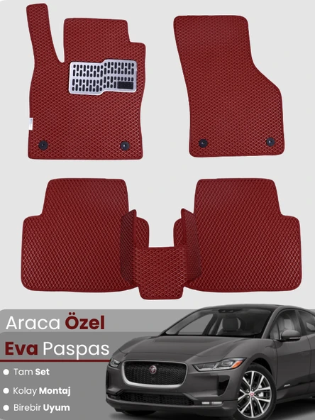 JAGUAR I PACE (2018-2025) Uyumlu EVA Paspas Tam Set–Araca Özel,Kolay Montaj,Su Geçirmez ürün görseli 1