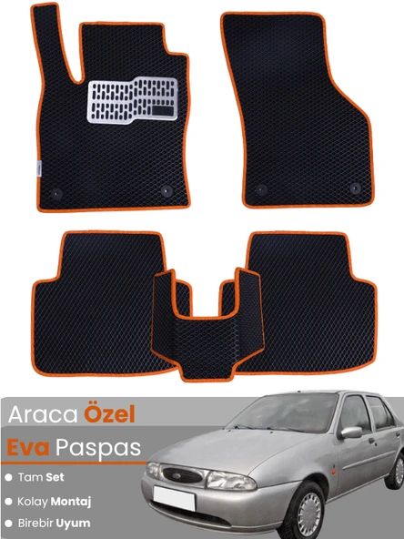 FORD FİESTA (1995-2002) Uyumlu EVA Paspas Tam Set–Araca Özel,Su Geçirmez,Kolay Montaj ürün görseli 1