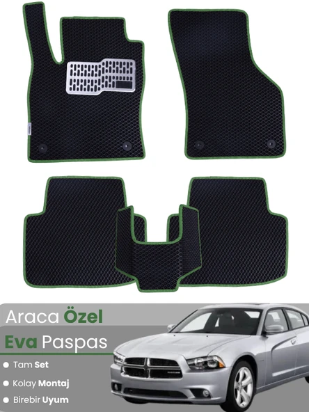 DODGE CHARGER (2011-2015) Uyumlu EVA Paspas Tam Set–Araca Özel,Su Geçirmez,Kolay Montaj ürün görseli 1