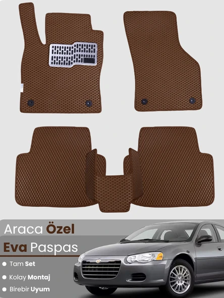 CHRYSLER SEBRİNG (2007-2010) Uyumlu EVA Paspas Tam Set–Araca Özel,Su Geçirmez,Kolay Montaj ürün görseli 1