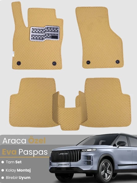 JAECOO 7 4X4 (2024-2025) Uyumlu EVA Paspas Tam Set–Araca Özel,Kolay Montaj,Su Geçirmez ürün görseli 1