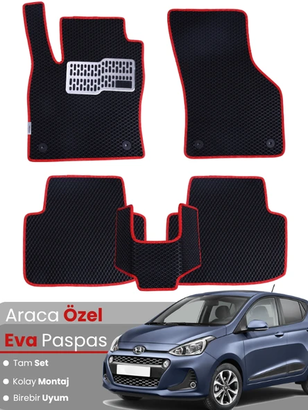 HYUNDAİ i10 (2013-2019) Uyumlu EVA Paspas Tam Set–Araca Özel,Kolay Montaj,Su Geçirmez ürün görseli 1