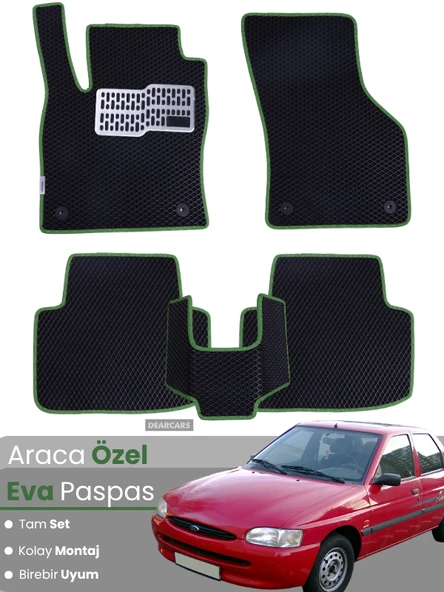 FORD ESCORT (1990-1998) Uyumlu EVA Paspas Tam Set–Araca Özel,Su Geçirmez,Kolay Montaj ürün görseli 1