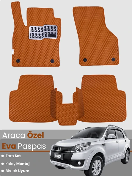 DAHİATSU TERİOS (1997-2005) Uyumlu EVA Paspas Tam Set–Araca Özel,Su Geçirmez,Kolay Montaj ürün görseli 1