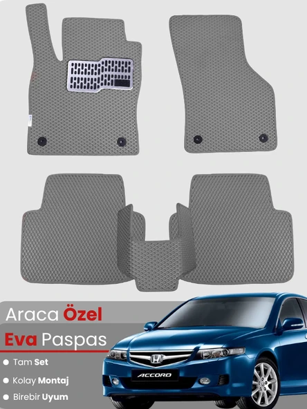 HONDA ACCORD (2002-2007) Uyumlu EVA Paspas Tam Set–Araca Özel,Su Geçirmez,Kolay Montaj ürün görseli 1