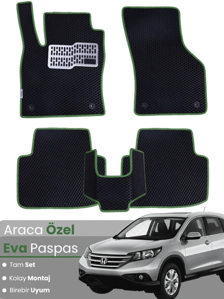 HONDA CRV 4 (2012-2017) Uyumlu EVA Paspas Tam Set–Araca Özel,Kolay Montaj,Su Geçirmez ürün görseli 1