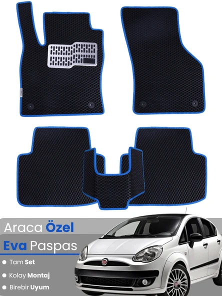 FİAT PUNTO EVO (2009-2012) Uyumlu EVA Paspas Tam Set–Araca Özel,Su Geçirmez,Hızlı ve Kolay Montaj ürün görseli 1