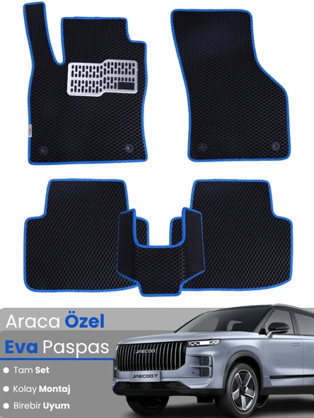 JAECOO 7 4X4 (2024-2025) Uyumlu EVA Paspas Tam Set–Araca Özel,Kolay Montaj,Su Geçirmez ürün görseli 1