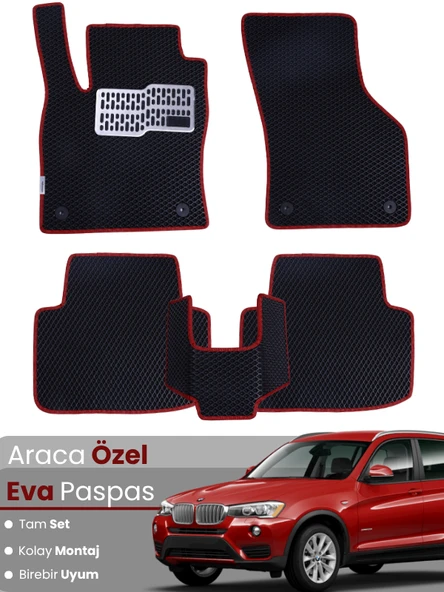 BMW X3 E83 (2003-2010) Uyumlu EVA Paspas Tam Set–Araca Özel,Su Geçirmez,Hızlı ve Kolay Montaj ürün görseli 1