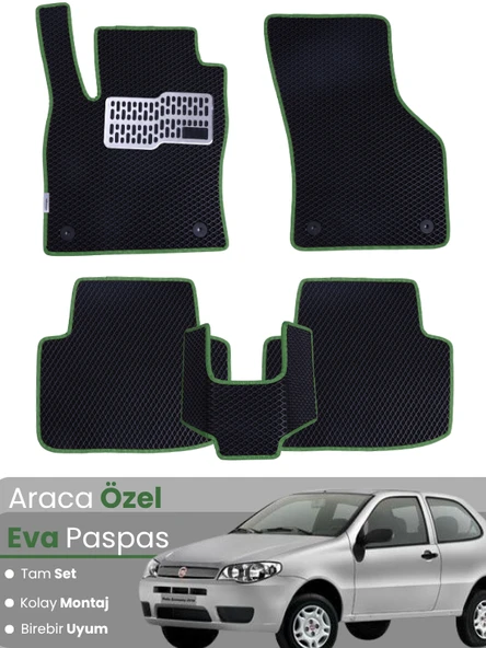FİAT LİNEA (2007-2018) Uyumlu EVA Paspas Tam Set–Araca Özel,Su Geçirmez,Hızlı ve Kolay Montaj ürün görseli 1