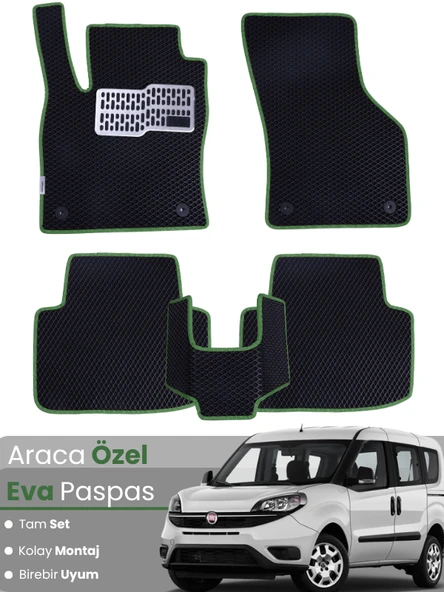 FİAT DOBLO (2010-2022) Uyumlu EVA Paspas Tam Set–Araca Özel,Su Geçirmez,Kolay Montaj ürün görseli 1